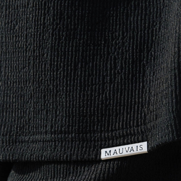 Mauvais Eivissa Revere Shirt In Black - Picture 4 of 5